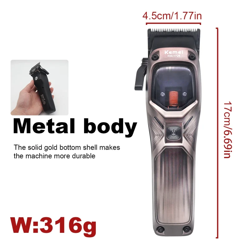 KEMEI 1726 Professional Hair Clipper with DLC - Image 6