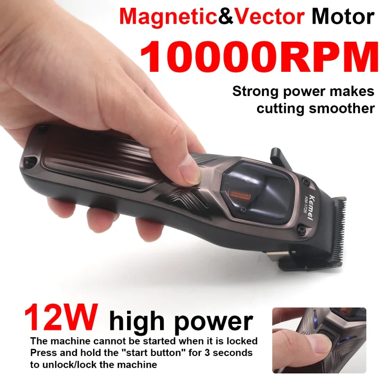 KEMEI 1726 Professional Hair Clipper with DLC - Image 3